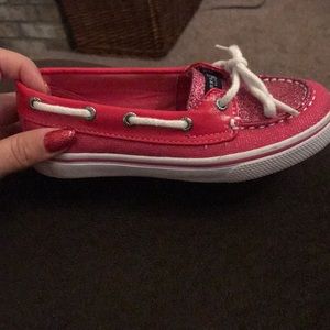 Pink sperry top-sider